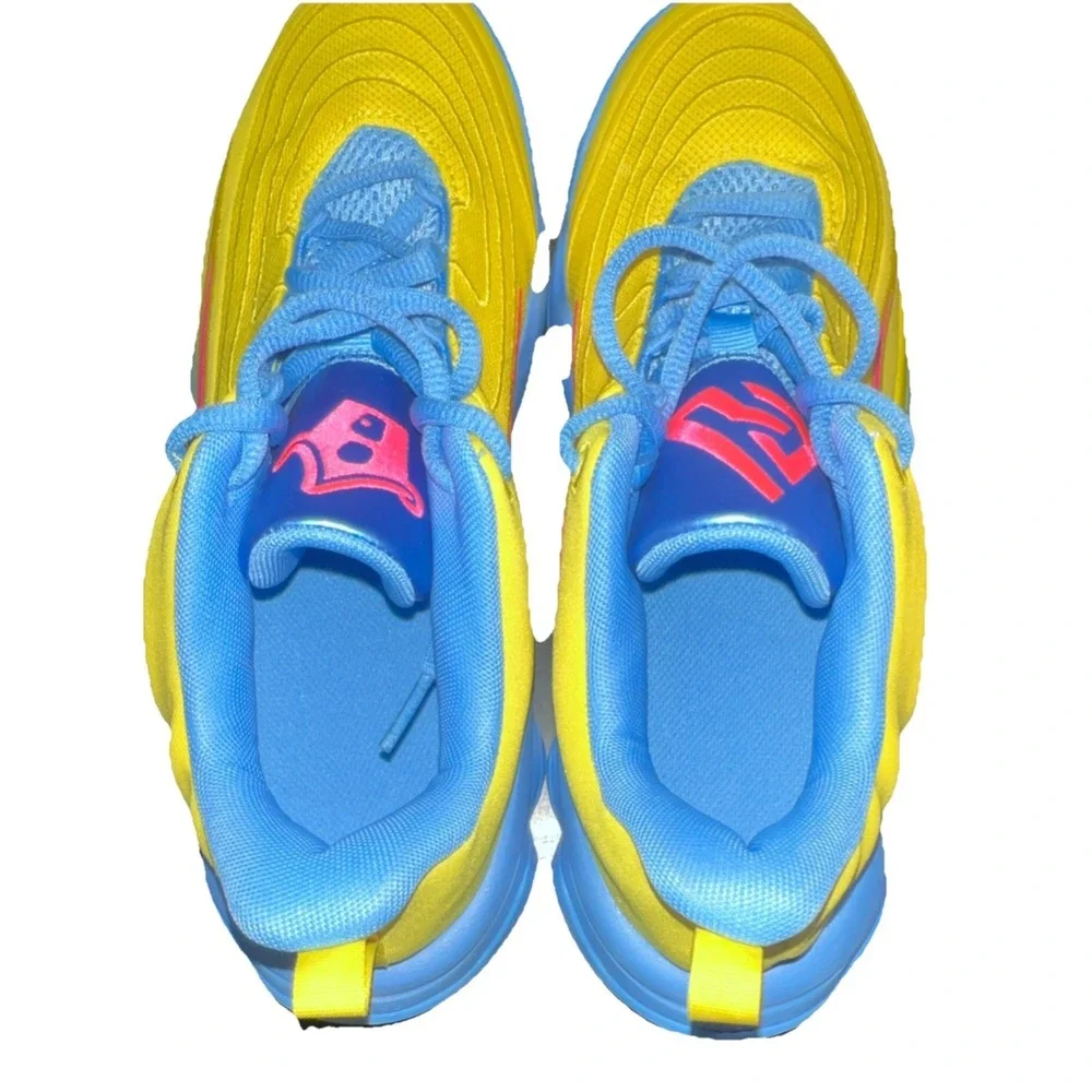 40 N20/Nike Giannis Immortality 4 FZ6734-700 Sneaker Yellow Blue Pink Kids US 7Y - Picture 10 of 11